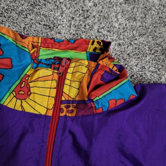 Vertical Active Purple Vintage Windbreaker Size XL(16) - Picture 3 of 12